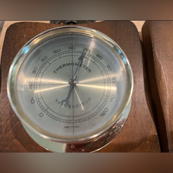 Springfield Vintage Eagle Weather System Thermometer Barometer Humidity Meter - Picture 3 of 5